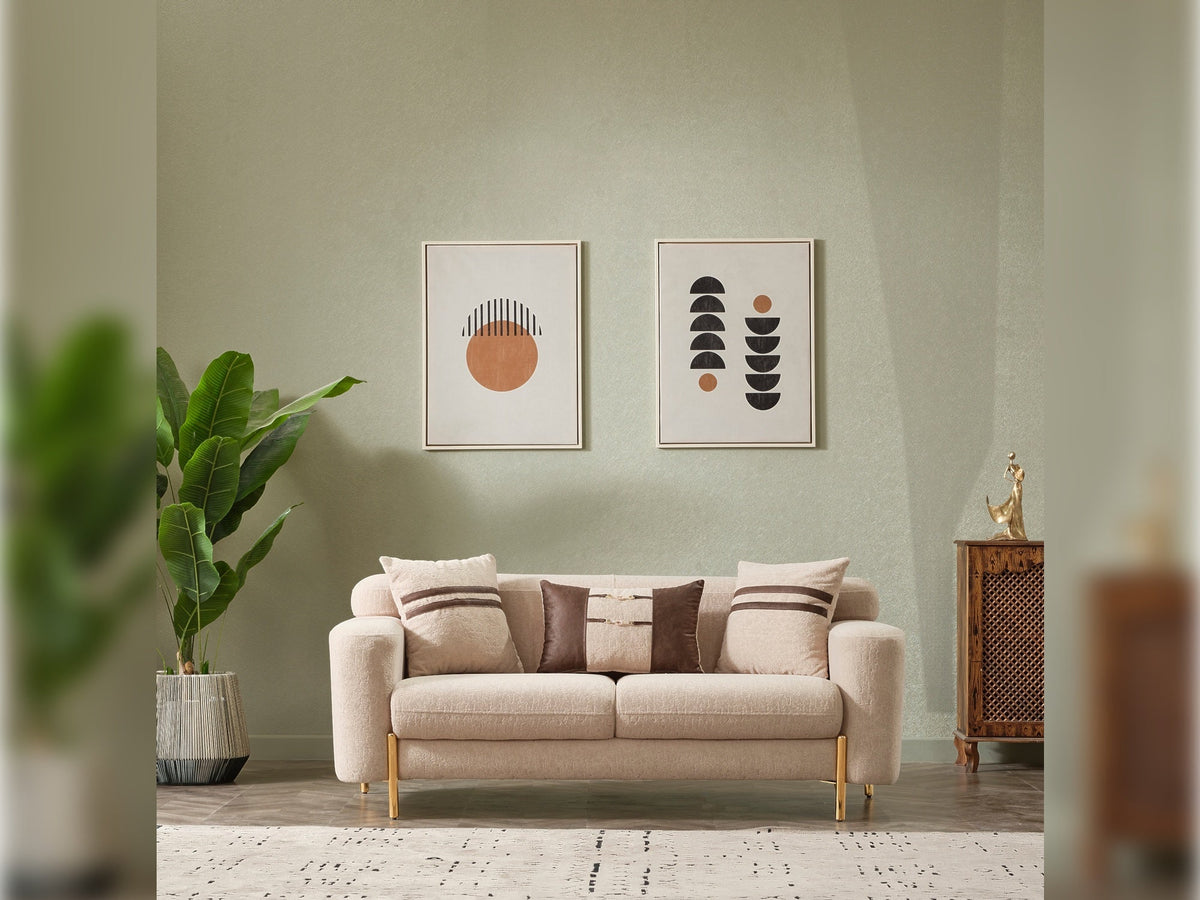 Shelby Beige 4-pieces Livingroom Set