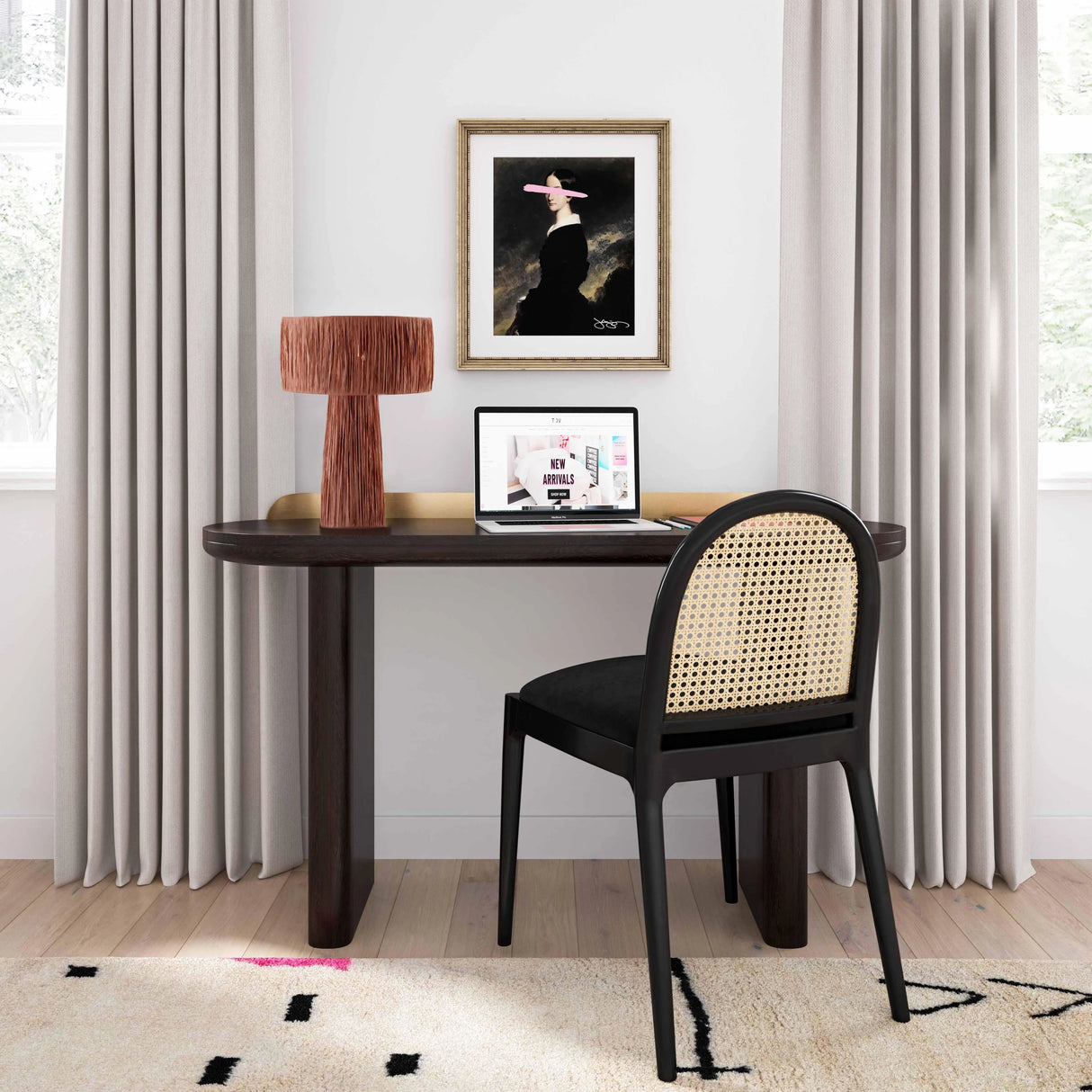 Shelby Raffia Table Lamp by TOV Furniture at Eve Furniture