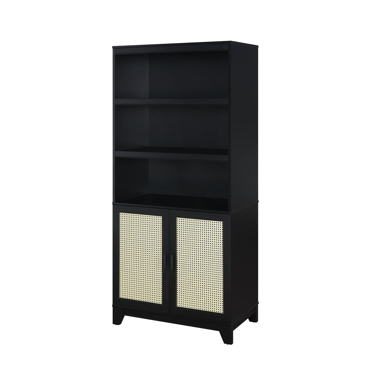 Sheridan Bookcase Cabinet in Black (set of 2) by Manhattan Comfort at Eve Furniture