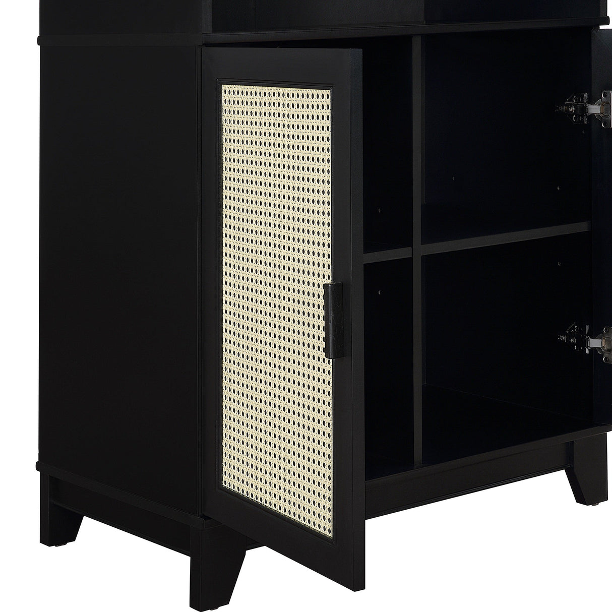 Sheridan Bookcase Cabinet in Black (set of 2) by Manhattan Comfort at Eve Furniture