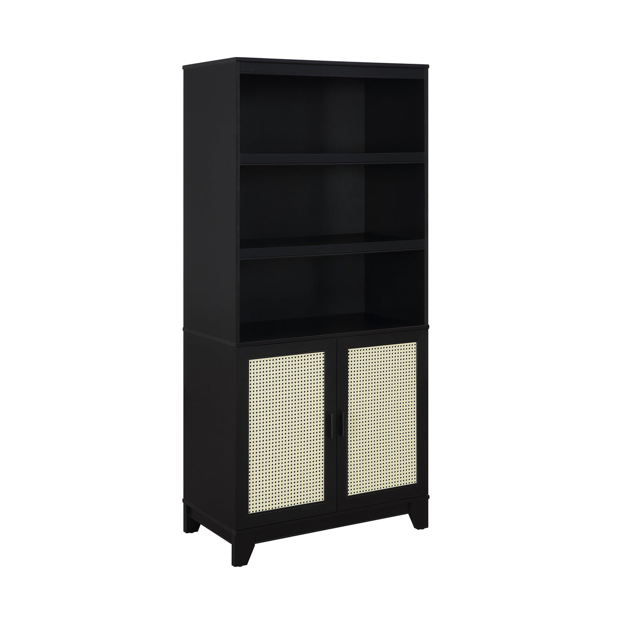 Sheridan Bookcase Cabinet in Black (set of 2) by Manhattan Comfort at Eve Furniture