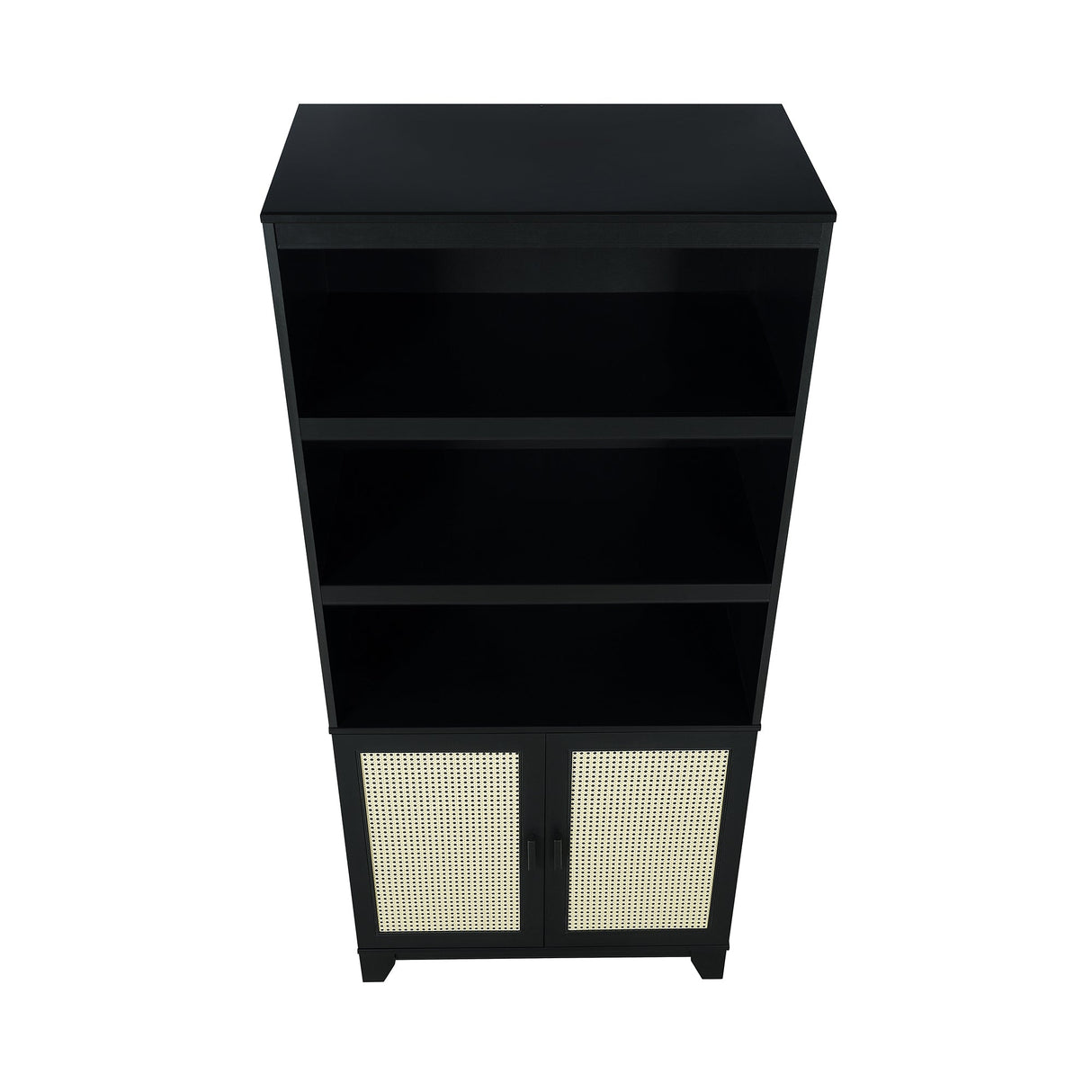 Sheridan Bookcase Cabinet in Black (set of 2) by Manhattan Comfort at Eve Furniture