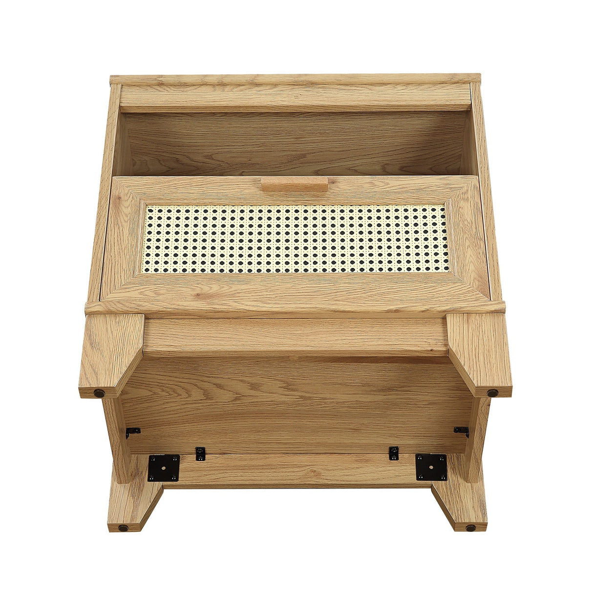 Sheridan Nightstand in Nature by Manhattan Comfort at Eve Furniture