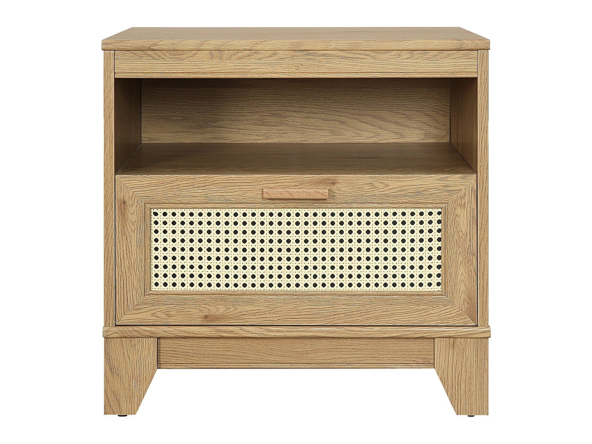 Sheridan Nightstand in Nature by Manhattan Comfort at Eve Furniture