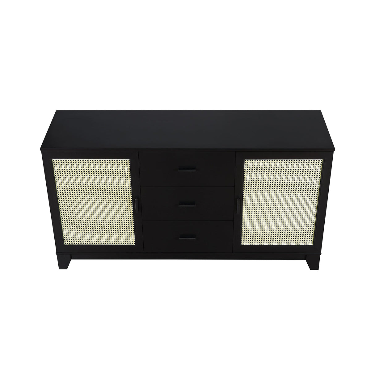 Sheridan Sideboard Cabinet in Black by Manhattan Comfort at Eve Furniture