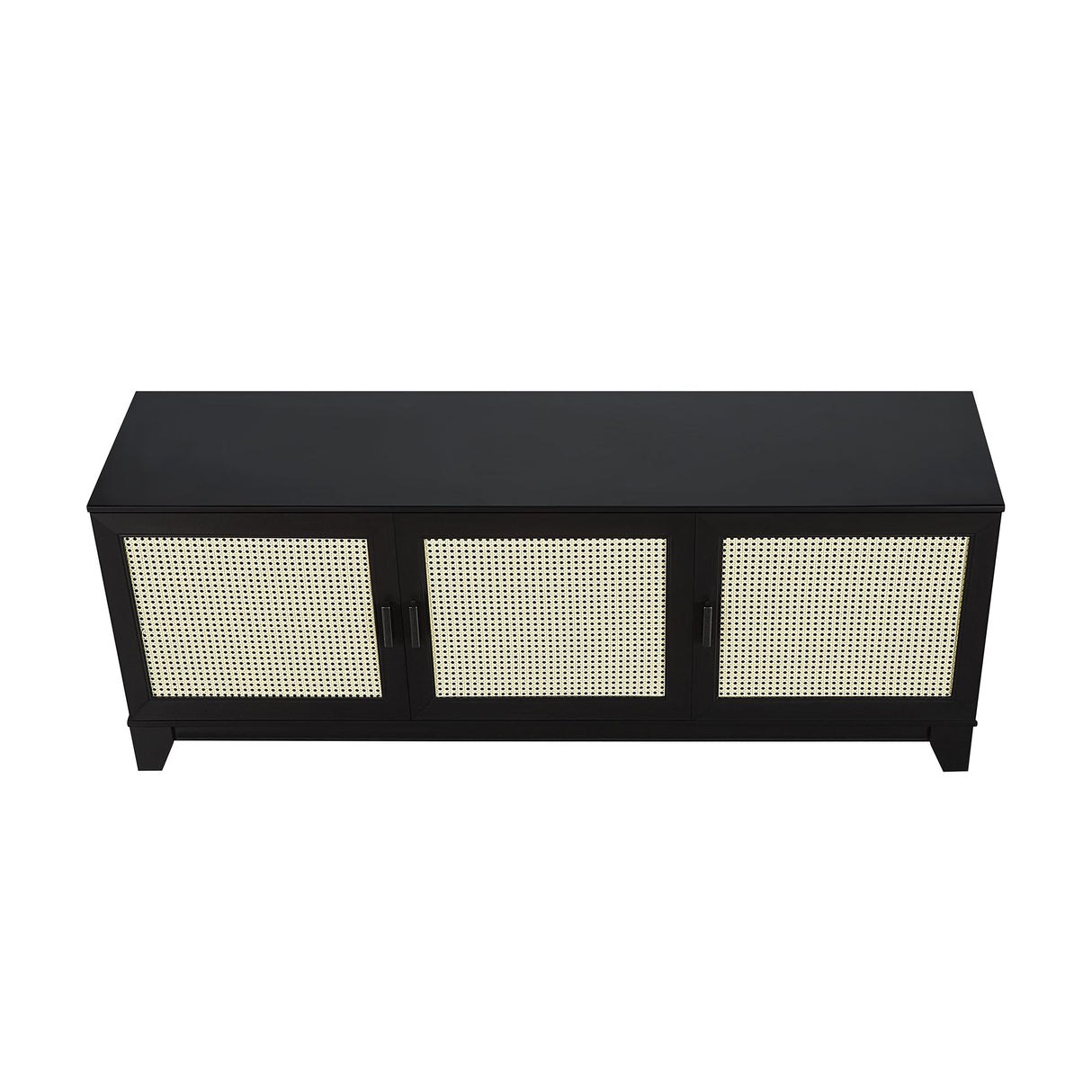 Sheridan TV Stand in Black by Manhattan Comfort at Eve Furniture