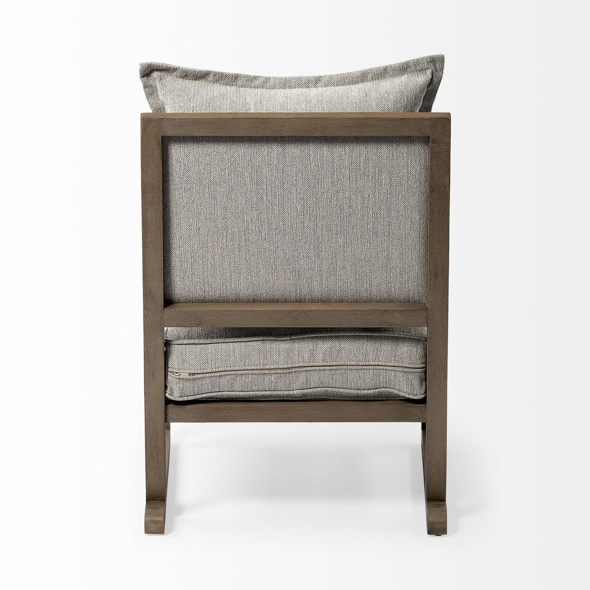 Sherlock Frost Gray Wood Frame Accent Chair by Mercana at Eve Furniture