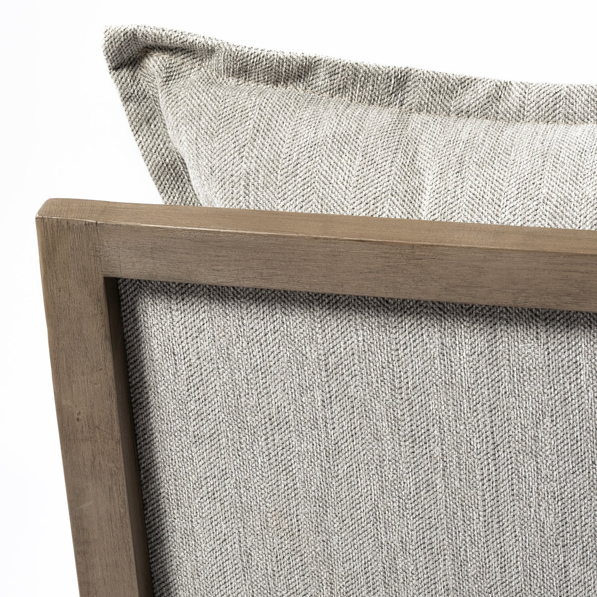 Sherlock Frost Gray Wood Frame Accent Chair by Mercana at Eve Furniture
