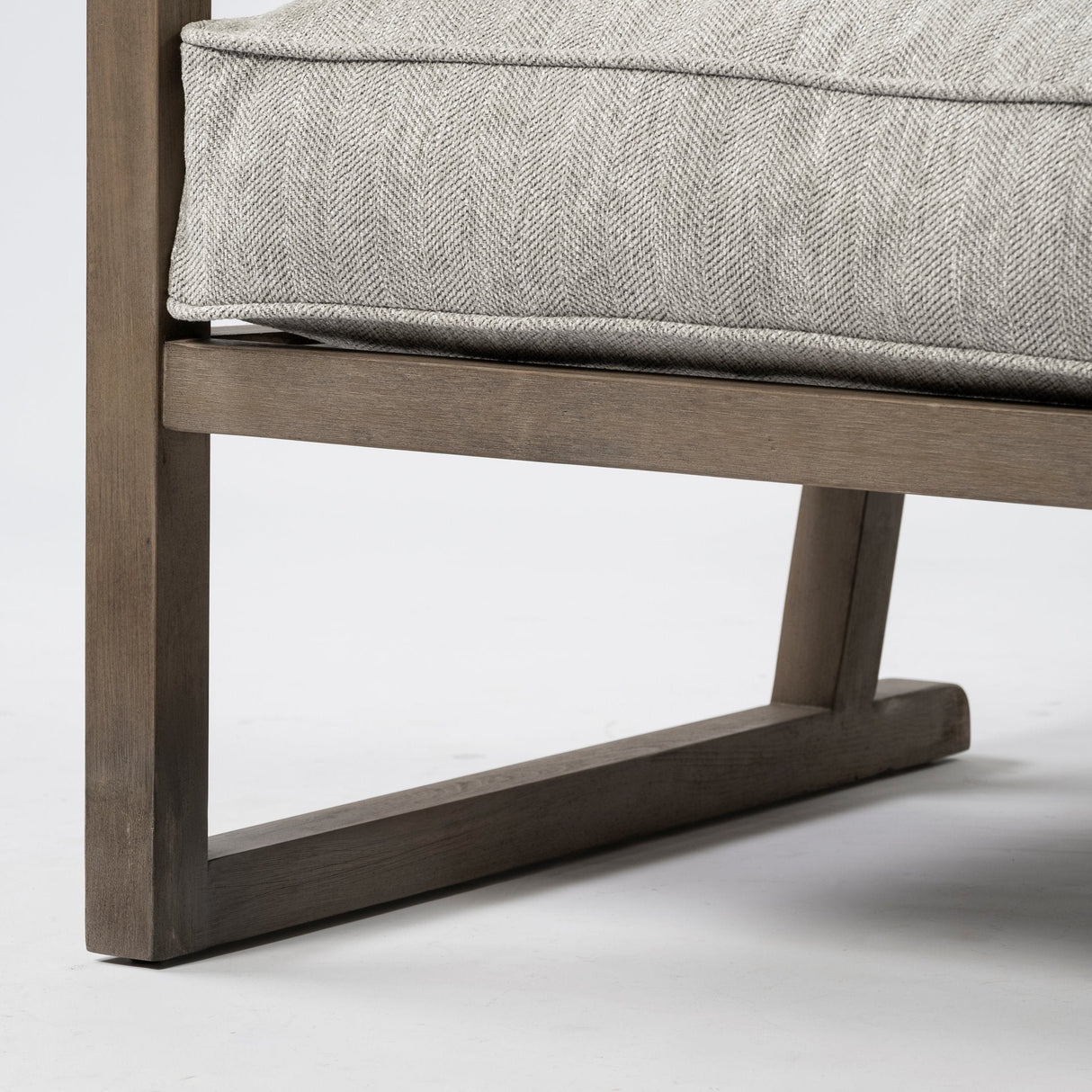 Sherlock Frost Gray Wood Frame Accent Chair by Mercana at Eve Furniture