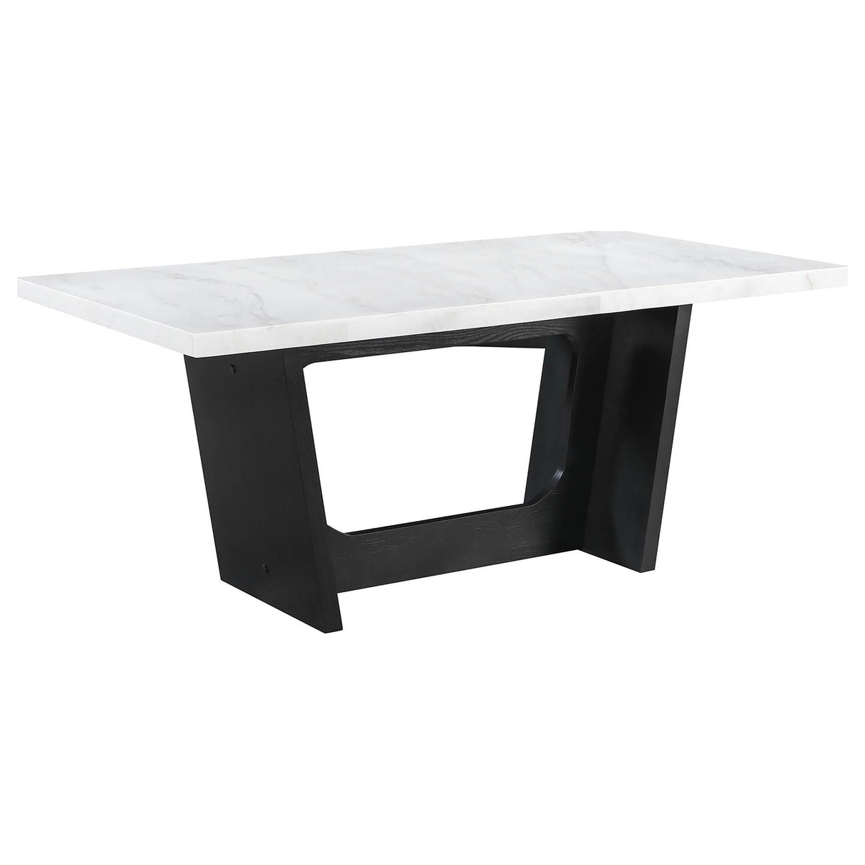 Sherry Gray 7-Piece Rectangular Marble Top Dining Table Set by Coaster at Eve Furniture