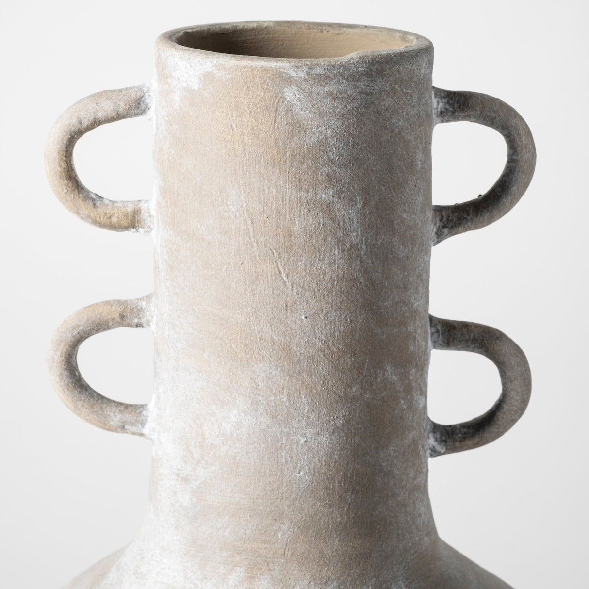 Sherry Rustic Brown Tall Neck Ceramic Vase by Mercana at Eve Furniture