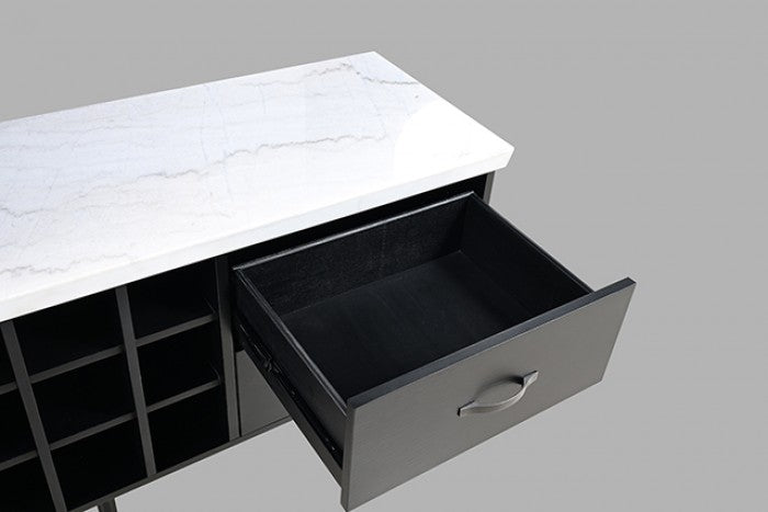 Shildon Black/White Server by Furniture of America at Eve Furniture