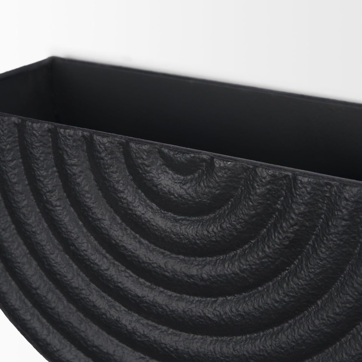 Shilo Matte Black Metal Hanging Wall Planter (Set of 2) by Mercana at Eve Furniture