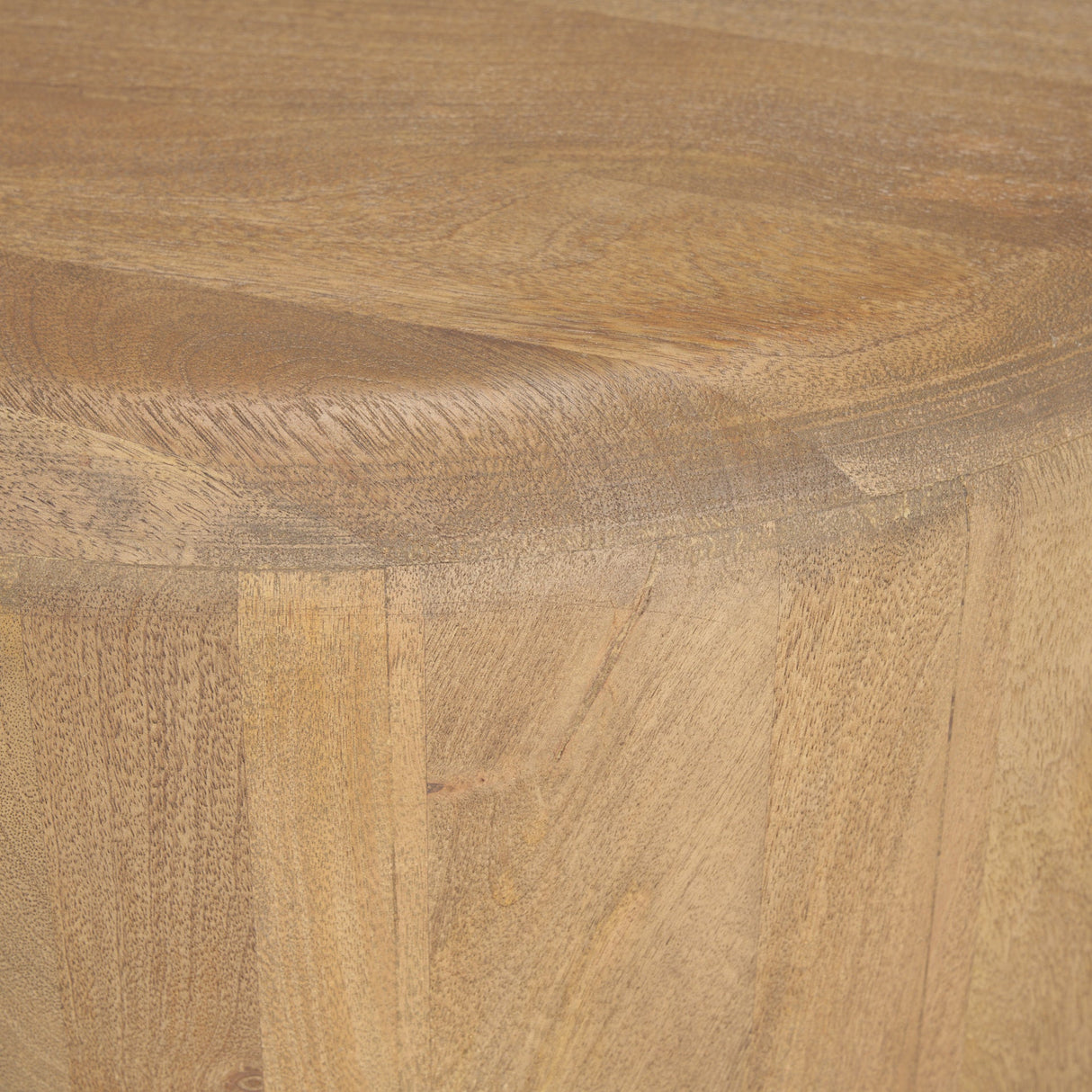 Shima Oval Light Brown Wood w/ Arched Legs Coffee Table by Mercana at Eve Furniture