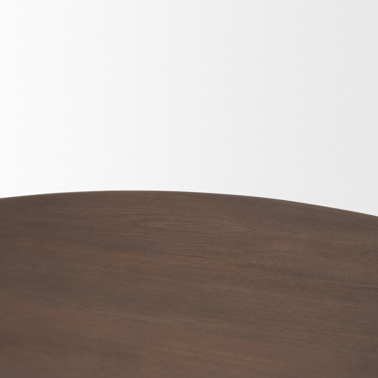 Shima Round Dark Brown Wood W/Arched Legs Coffee Table by Mercana at Eve Furniture