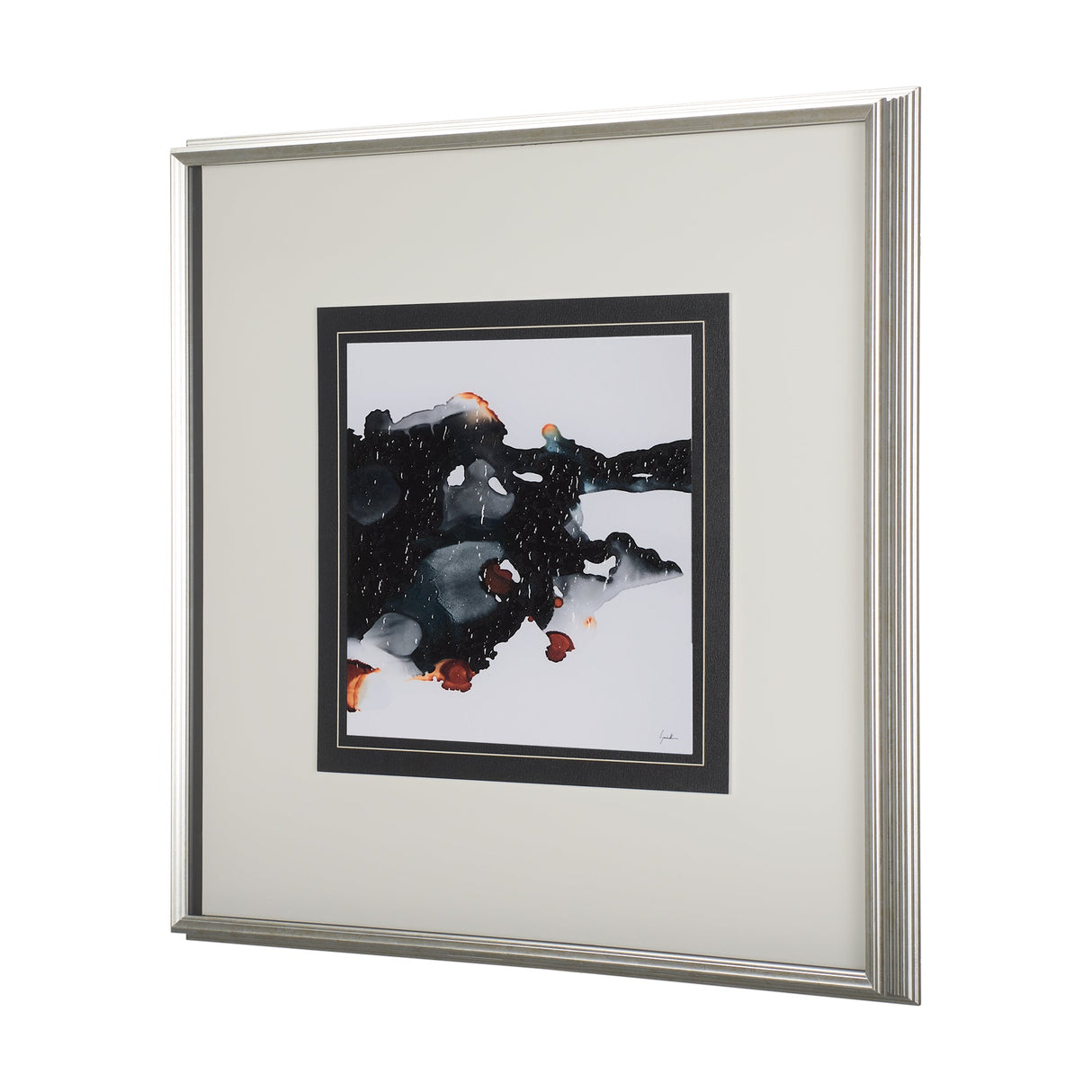 Shimmering Night III by Mercana Studio Hand Embellished Textured Framed Art Print Matted under Glass by Mercana at Eve Furniture