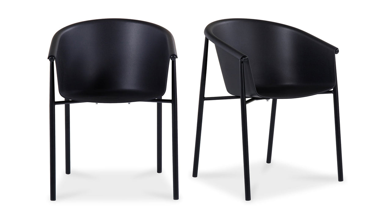 Shindig Outdoor Dining Chair Black by Moe's Home at Eve Furniture