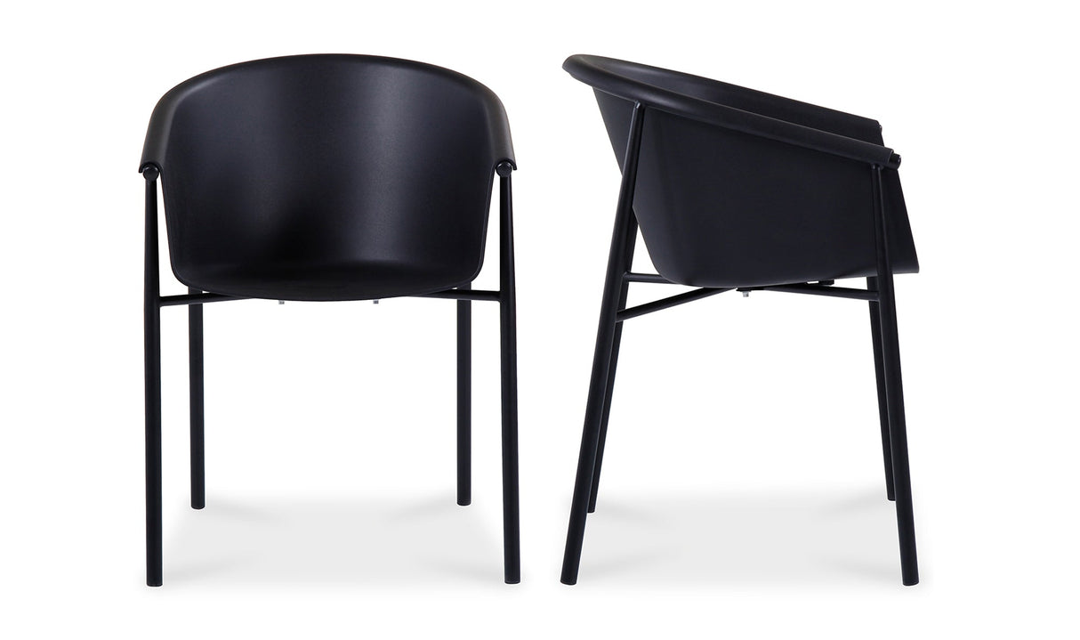 Shindig Outdoor Dining Chair Black by Moe's Home at Eve Furniture