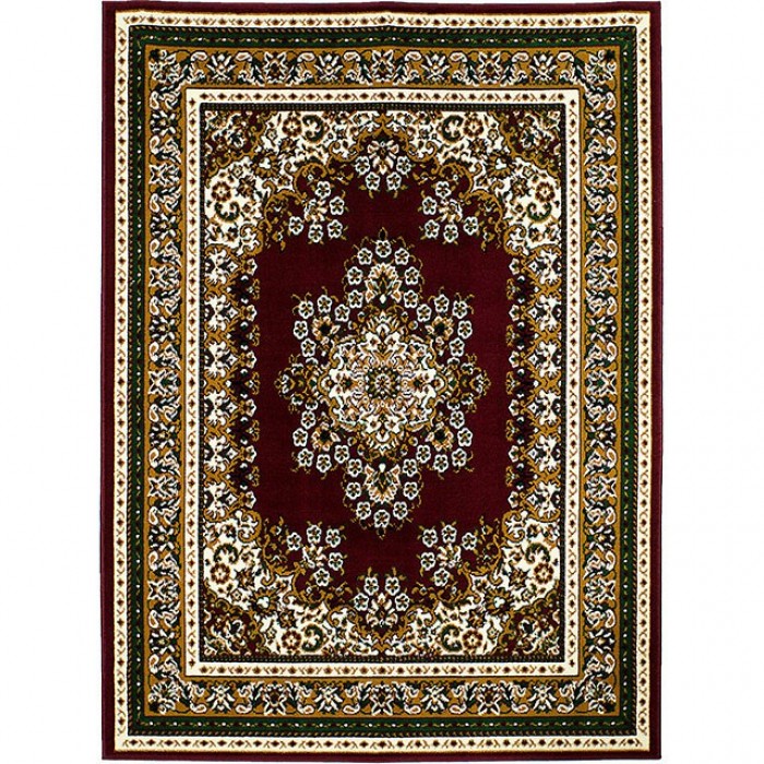 Shinta Burgundy Area Rug by Furniture of America at Eve Furniture