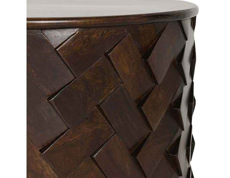 Shira Brown Round End Table by Classic Home at Eve Furniture