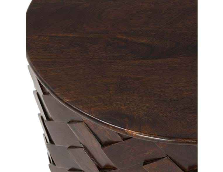 Shira Brown Round End Table by Classic Home at Eve Furniture