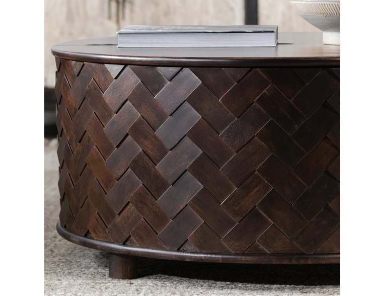 Shira Kona Brown Storage Coffee Table by Classic Home at Eve Furniture