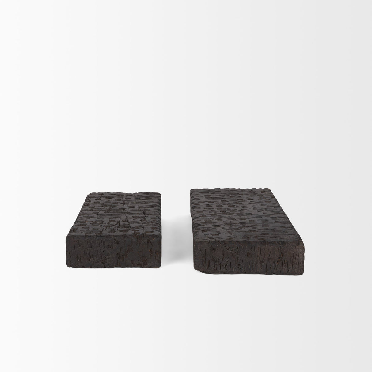Shira Reclaimed Dark Brown Wooden Riser (Set of 2) by Mercana at Eve Furniture