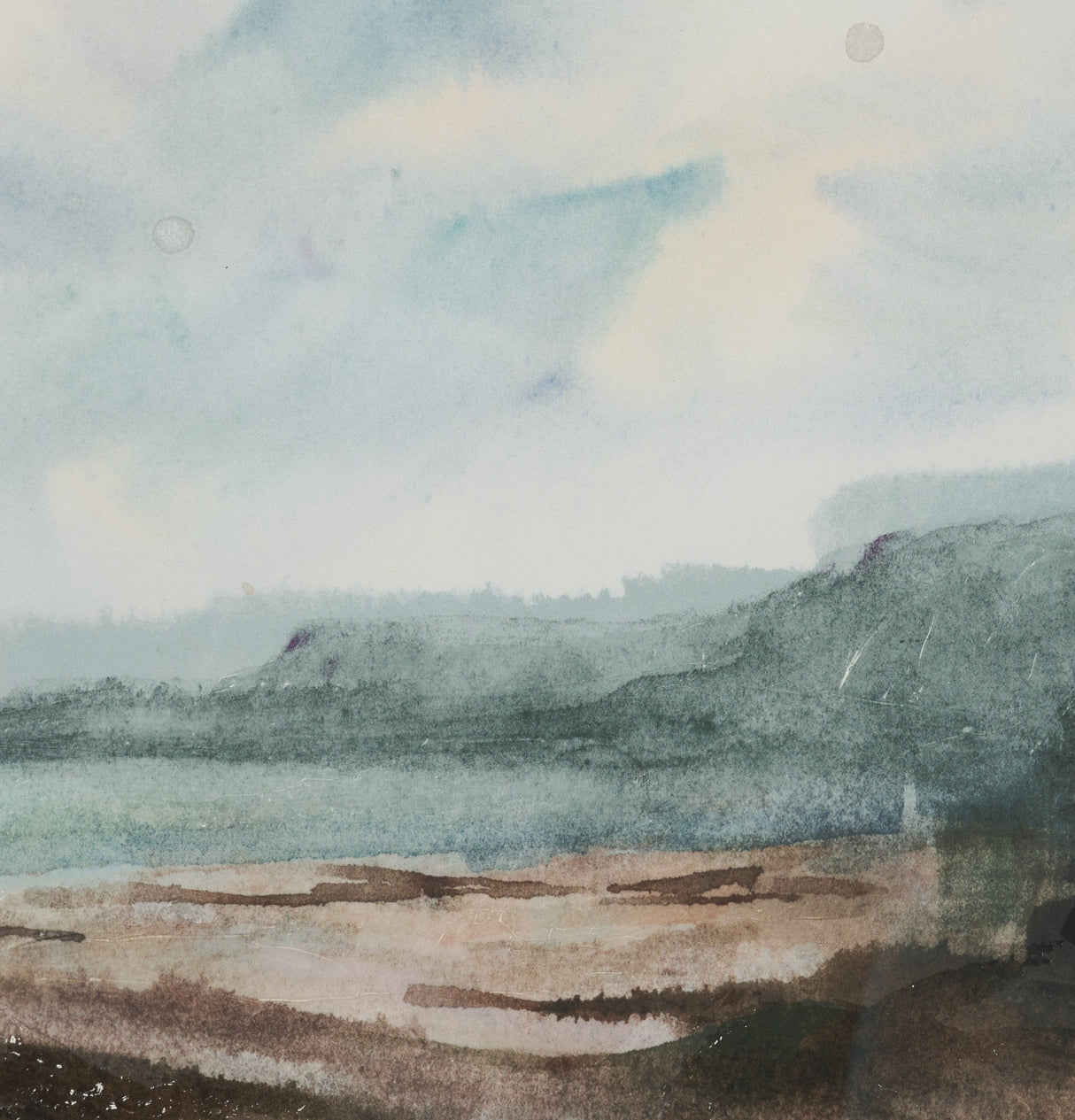 Shoreline Beauty II by Mercana Studio Hand Embelished Framed Artwork Matted under Glass by Mercana at Eve Furniture