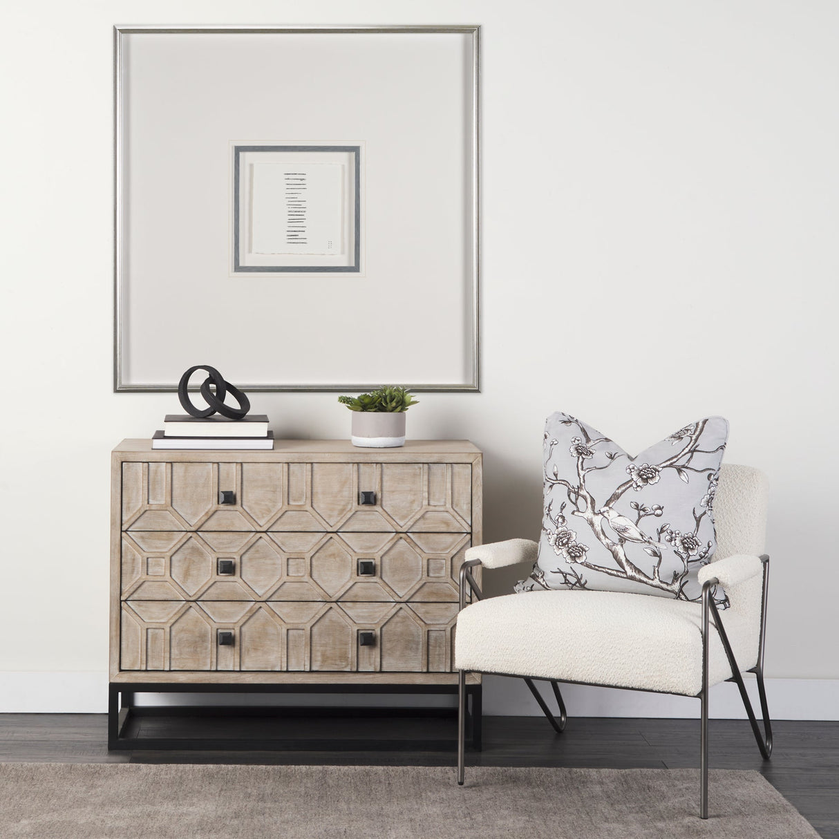 Short Straw I by Studio M a handmade Original Framed Artwork under Glass by Mercana at Eve Furniture