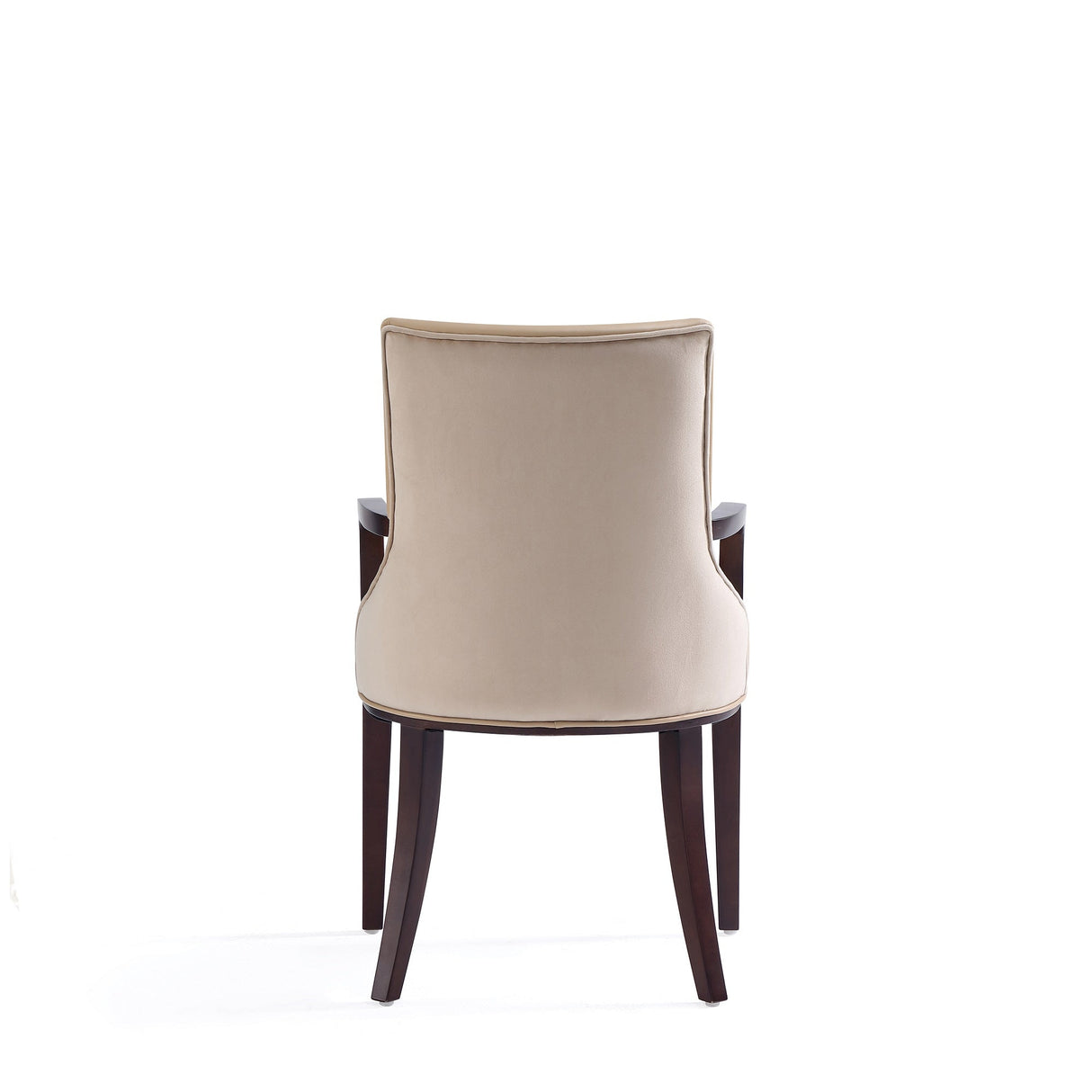 Shubert 8-Piece Faux Leather and Velvet Dining Chair Set in Tan by Manhattan Comfort at Eve Furniture