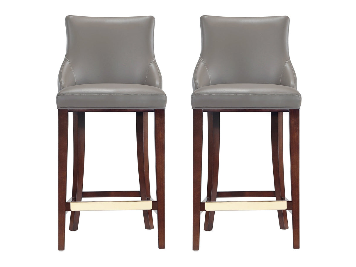 Shubert Barstool in Dark Taupe (set of 2) by Manhattan Comfort at Eve Furniture