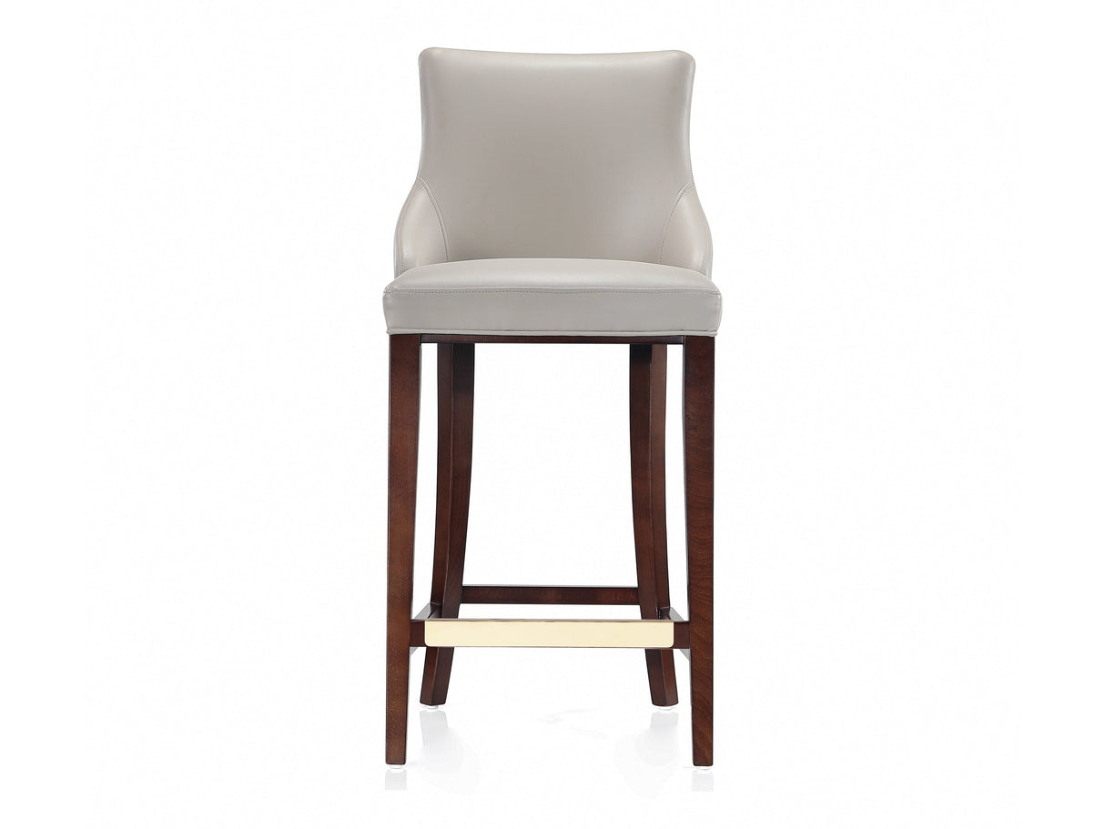 Shubert Barstool in Light Grey by Manhattan Comfort at Eve Furniture