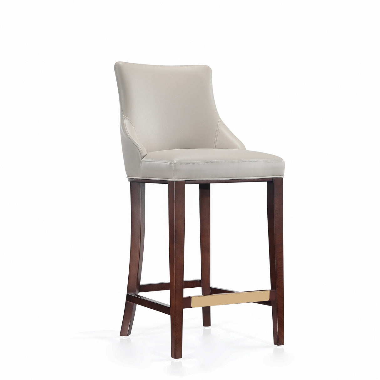 Shubert Barstool in Light Grey (set of 3) by Manhattan Comfort at Eve Furniture