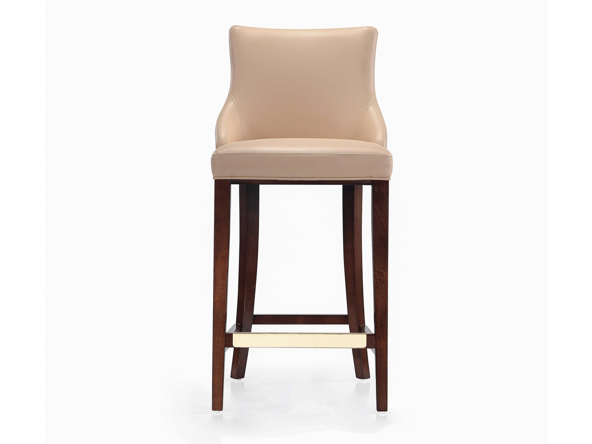 Shubert Barstool in Tan by Manhattan Comfort at Eve Furniture