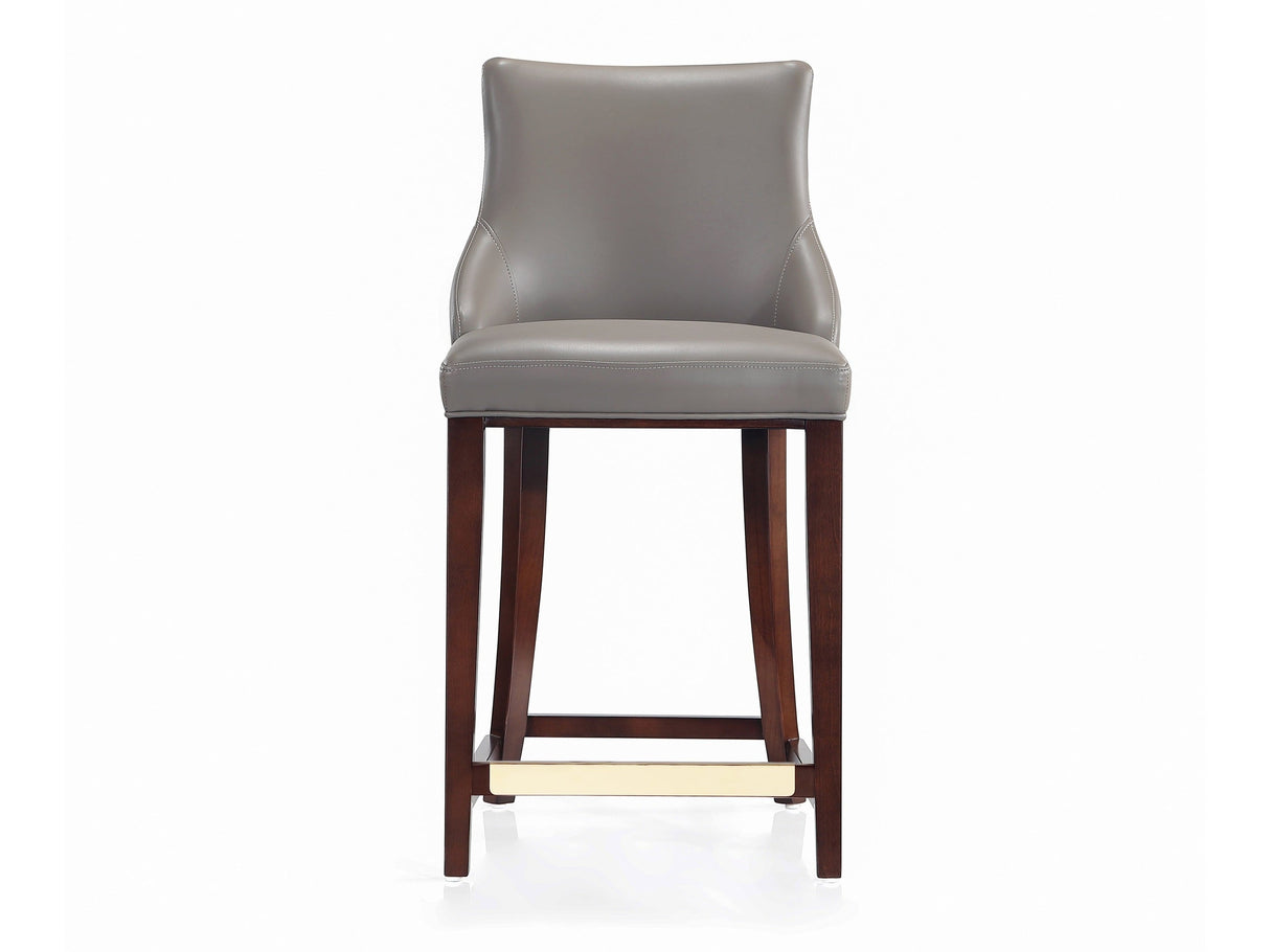 Shubert Counter Stool in Dark Taupe by Manhattan Comfort at Eve Furniture