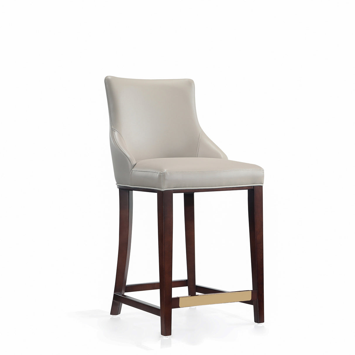 Shubert Counter Stool in Light Grey (set of 3) by Manhattan Comfort at Eve Furniture