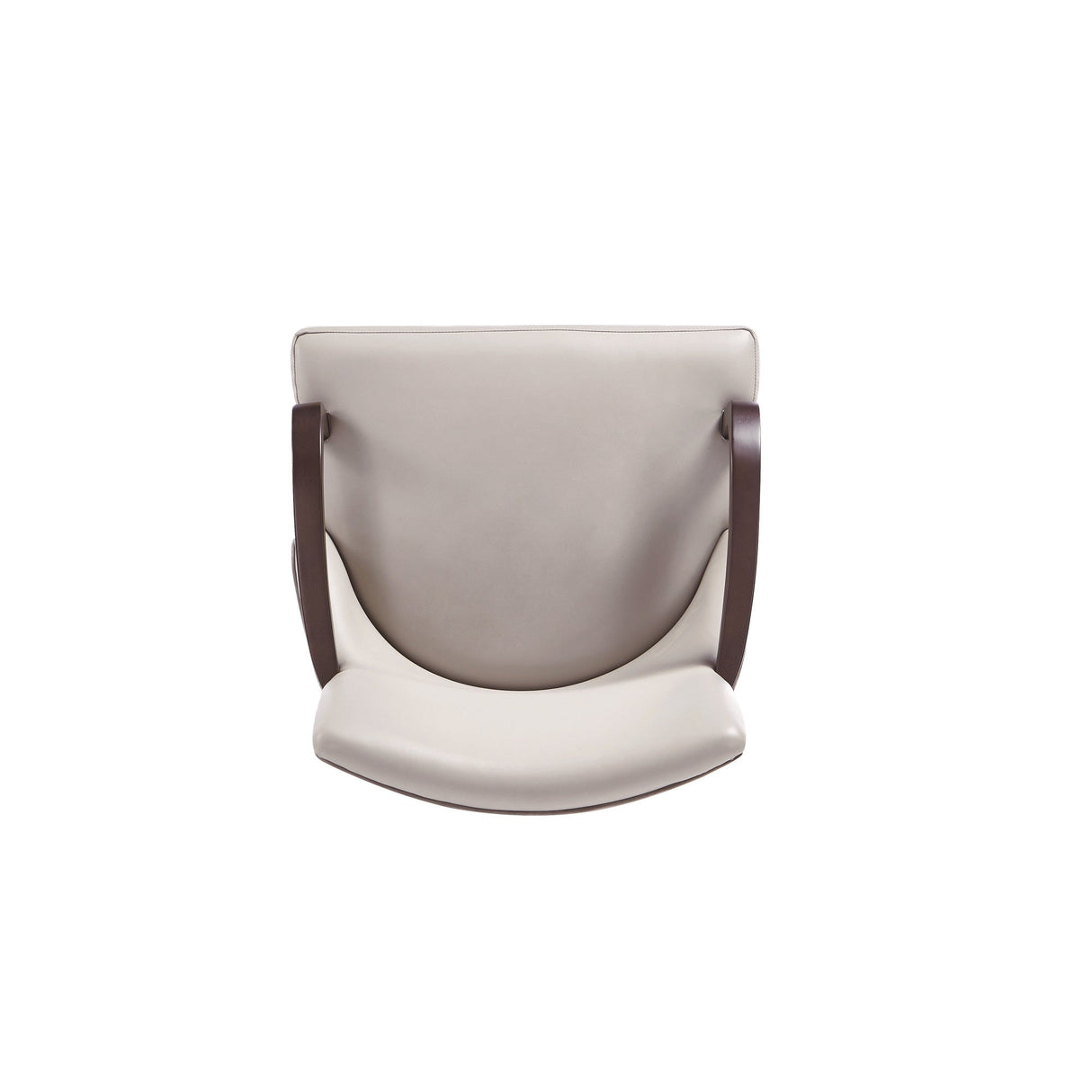 Shubert Faux Leather and Velvet Dining Armchair in Light Grey by Manhattan Comfort at Eve Furniture