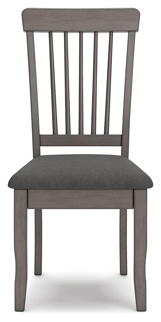 Shullden Gray Dining Chair, Set of 2 by Ashley at Eve Furniture