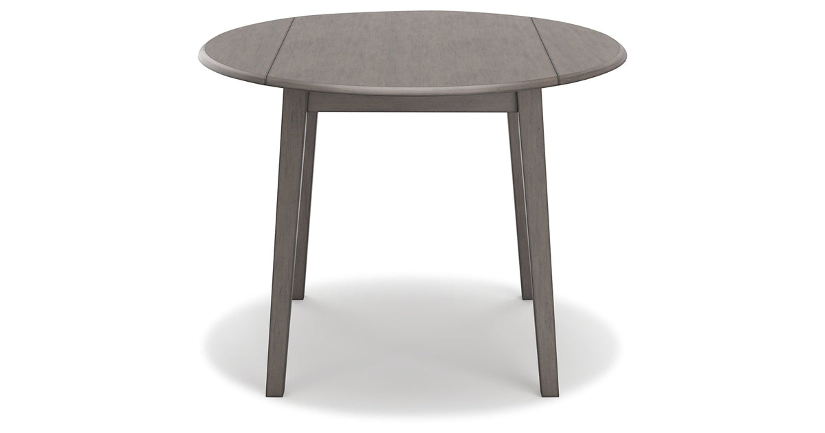 Shullden Gray Dining Table and 2 Chairs by Ashley at Eve Furniture