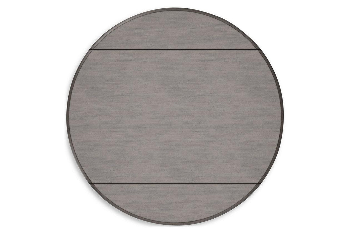 Shullden Gray Dining Table and 4 Chairs by Ashley at Eve Furniture