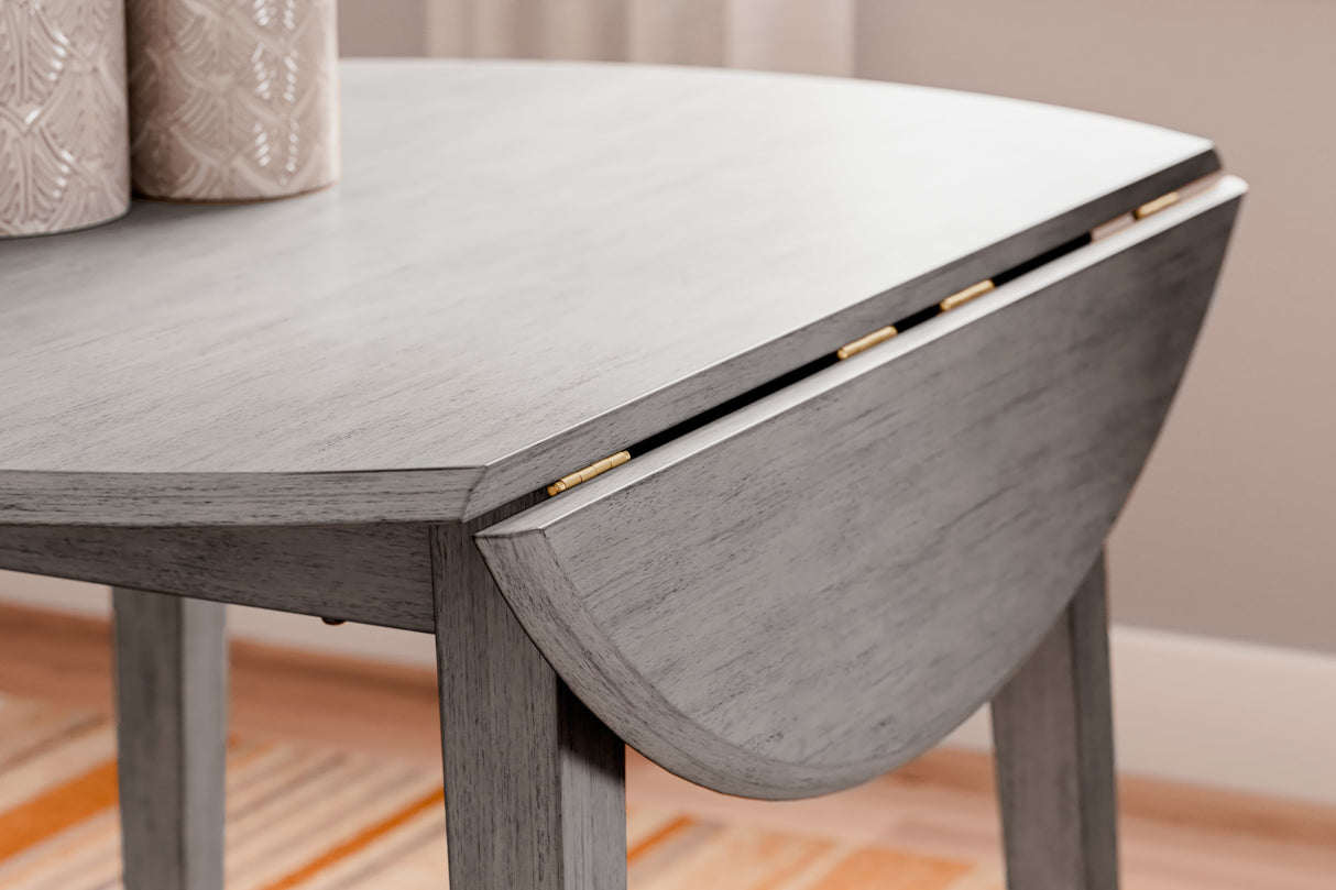 Shullden Gray Dining Table and 4 Chairs by Ashley at Eve Furniture