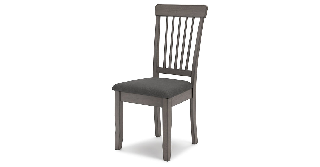Shullden Gray Dining Table and 4 Chairs by Ashley at Eve Furniture