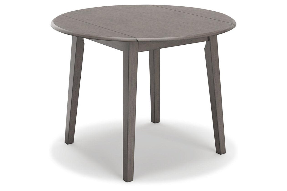 Shullden Gray Dining Table and 4 Chairs by Ashley at Eve Furniture