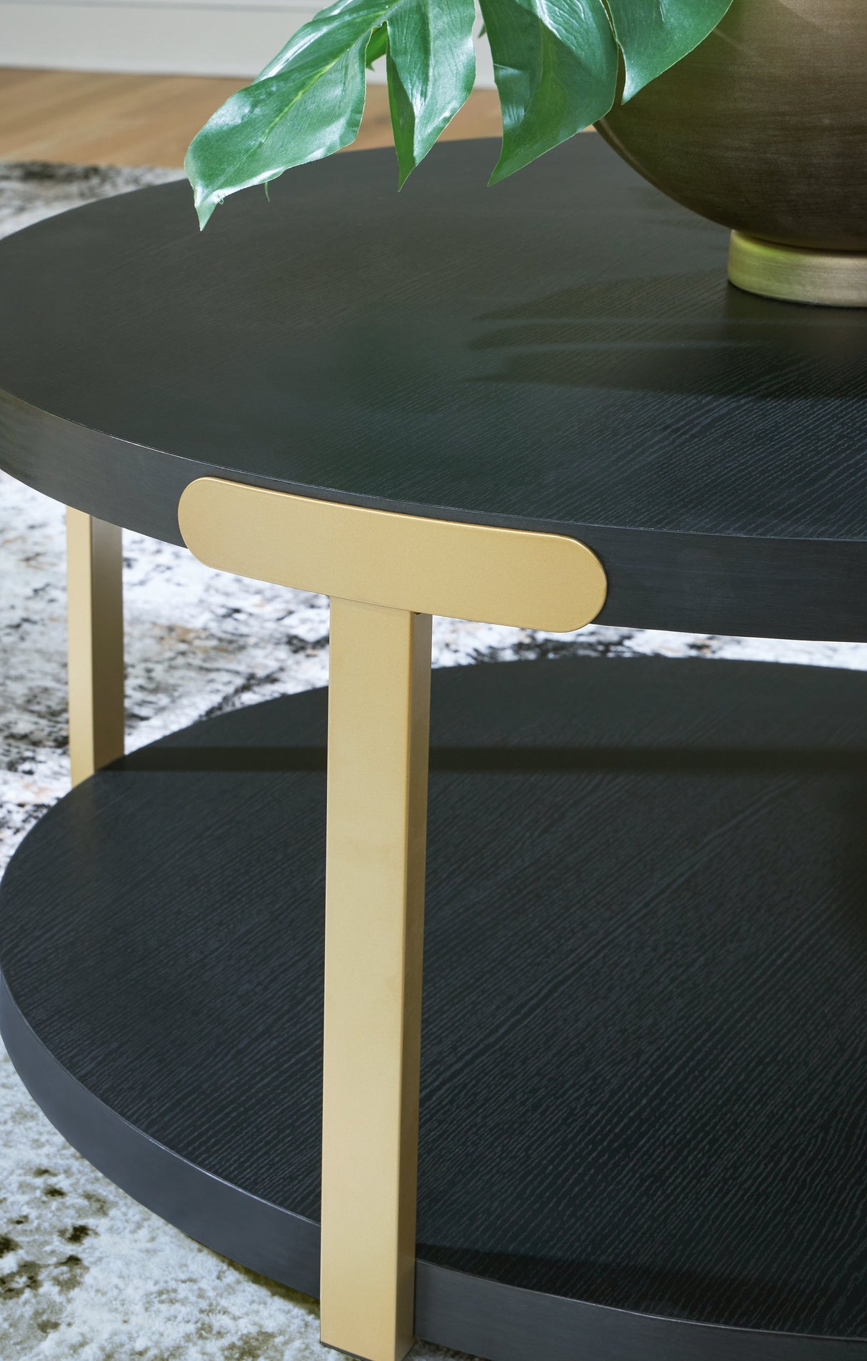 Shylore Black/Brass Finish Table (Set of 3) by ASHLEY FURNITURE at Eve Furniture
