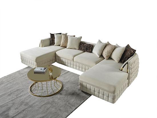 Sicilya Off White Sectional by New Era Innovations at Eve Furniture