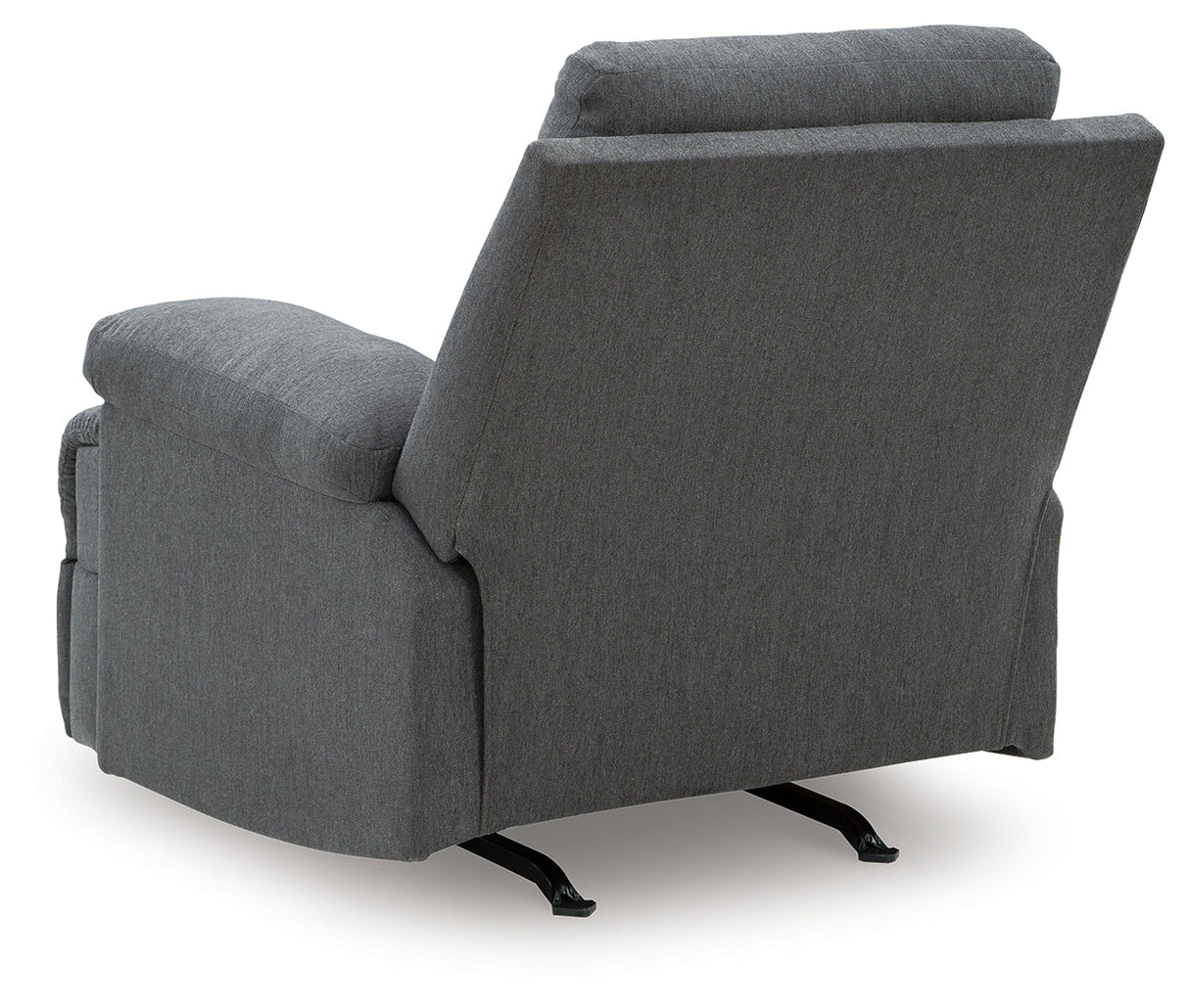 Side-Swipe Charcoal Manual Recliner by Ashley at Eve Furniture