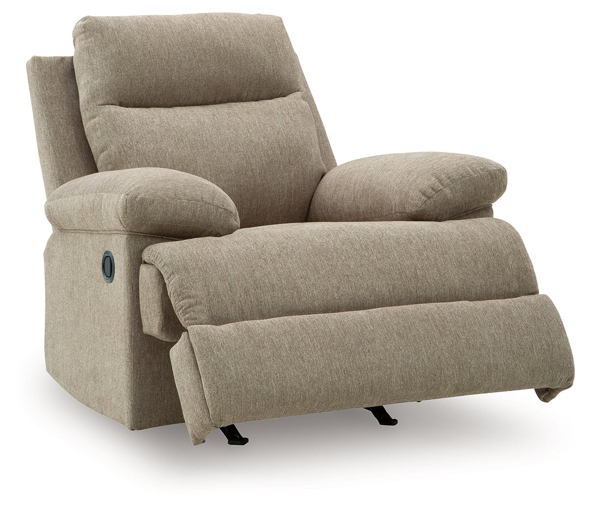 Side-Swipe Mocha Rocker Recliner by Ashley at Eve Furniture