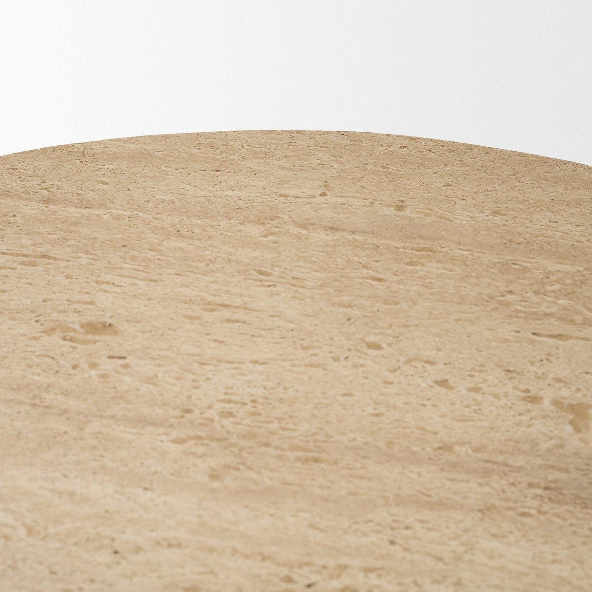 Siena 42" Round Travertine Pedestal Dining Table by Mercana at Eve Furniture