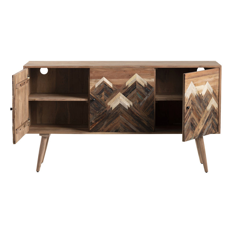 Sierra Nevada Brown Three-Door Sideboard by Crestview at Eve Furniture