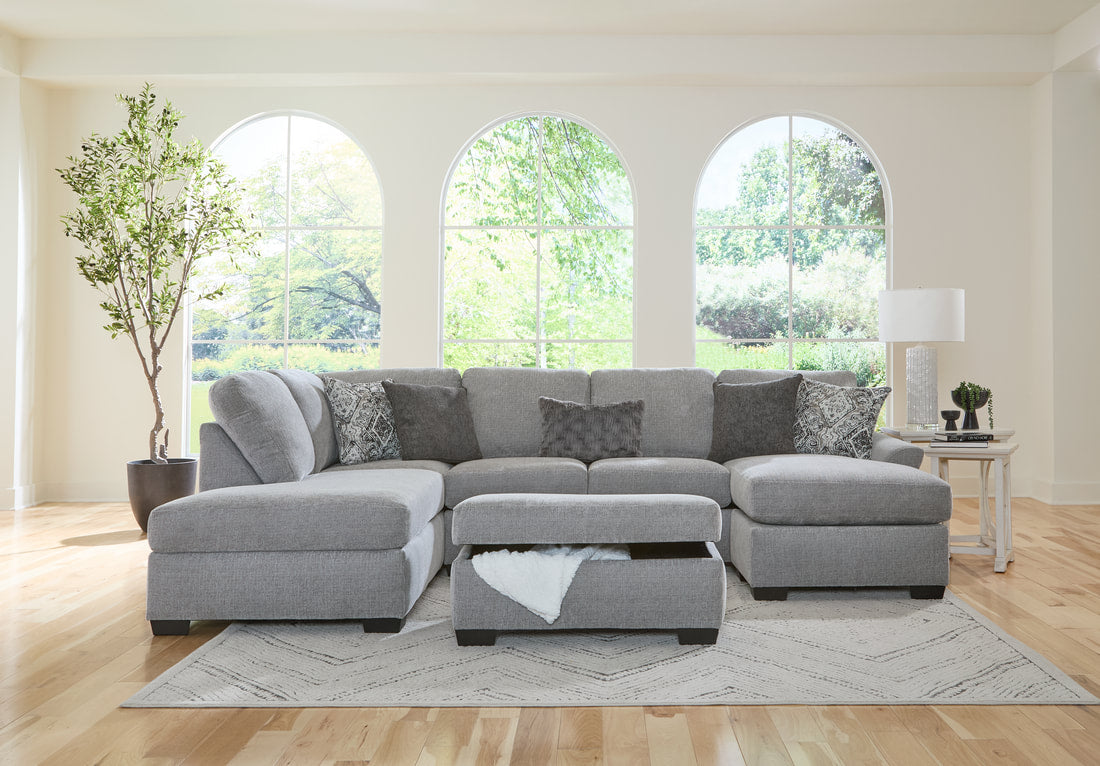 Signature Dove Double Chaise Sectional by Happy Homes at Eve Furniture